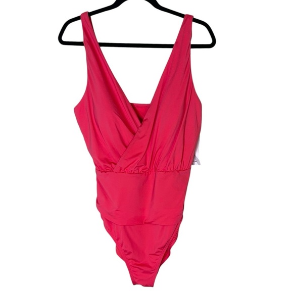 Jantzen Women's One Piece Swimsuit with Tummy Control- Size 14 - Picture 2 of 11